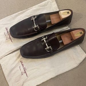 Salvatore Ferragamo Driver brown size 12